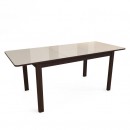 ГРАНД G стол раздвижной Кремовый/Венге